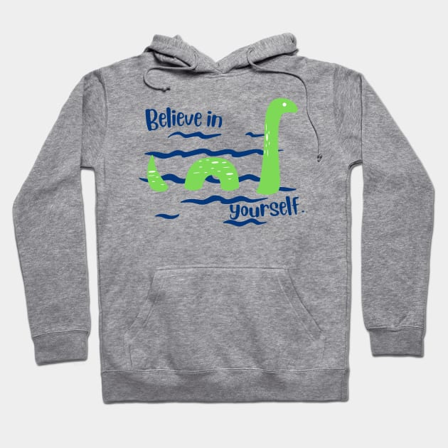 Believe Sea Monster Green Hoodie by capesandrollerskates 